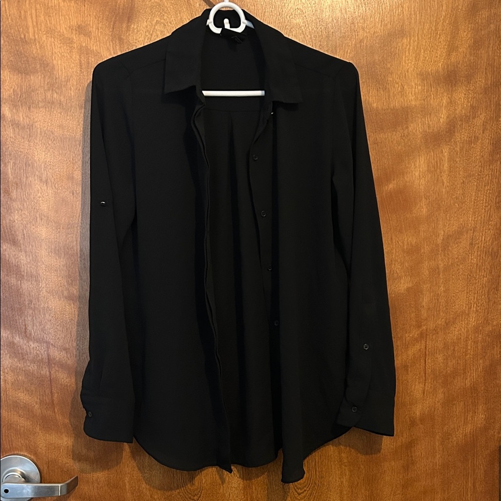 Classic Black Button Down Shirt